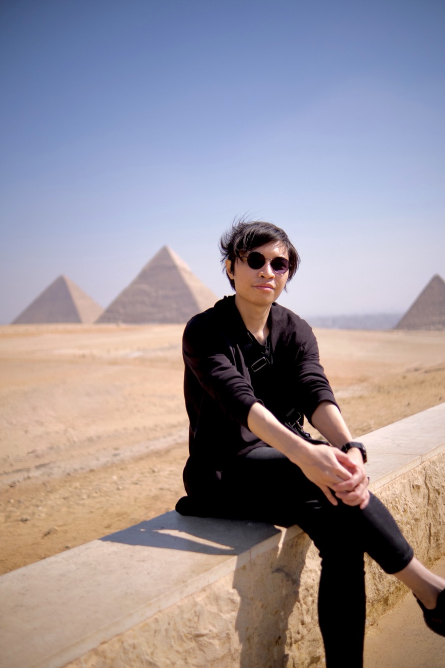 Kanin Kongchatree at the Pyramids of Giza